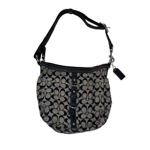 Coach Black Signature Logo Chelsea Shoulder Bag - Picture 1 of 10